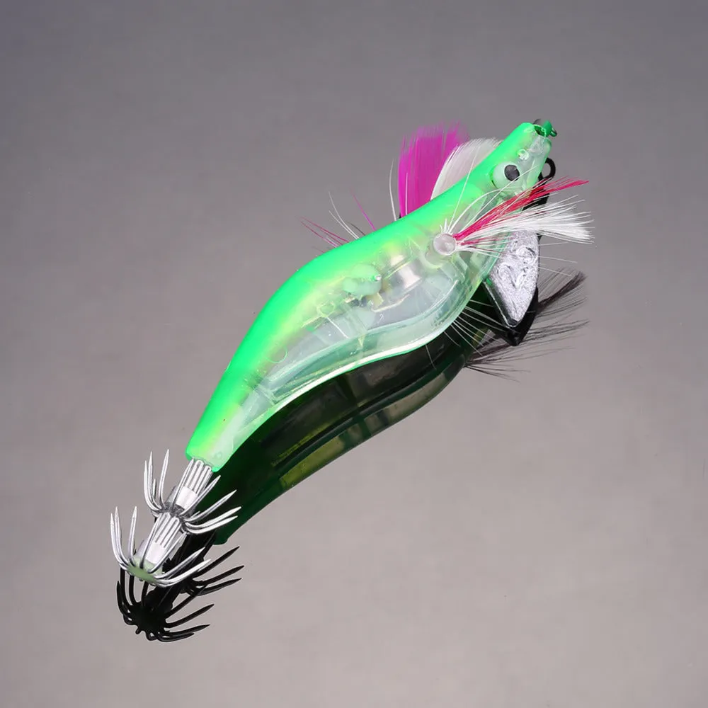 🦑 Fishing Lure - LED Electronic Luminous Shrimp/Prawn Lure Night Fishing Squid Jigs