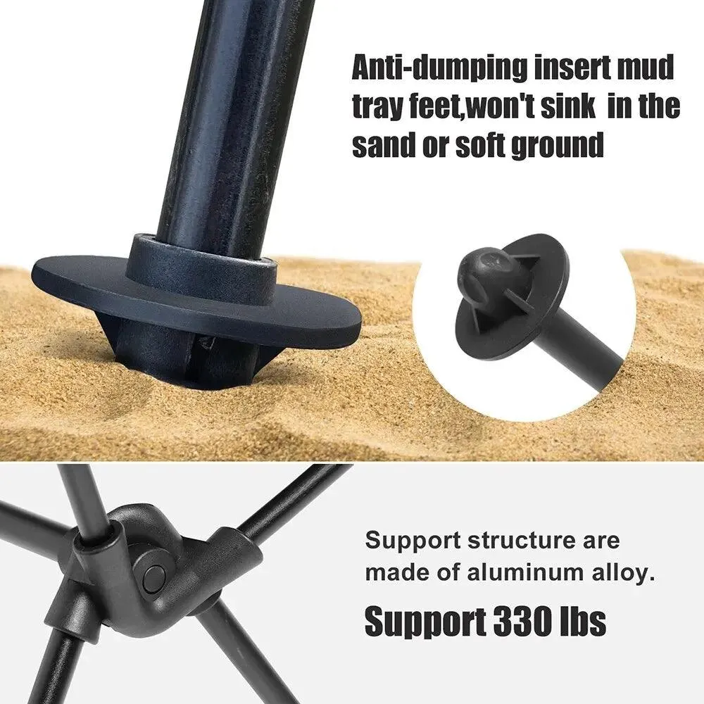 🪑 WESTTUNE Portable Folding Camping Chair with Headrest | Lightweight Aluminum Alloy Fishing Chair | Outdoor Furniture 🌳