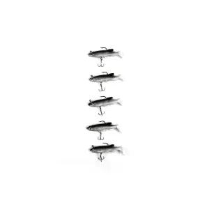 10 x Soft Plastic Vibe Freshwater Lures Mullet Flathead Jig Heads Cod Fishing