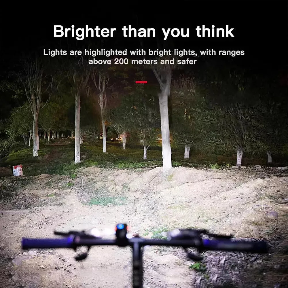 1000 Lumen Bike Light T1000, 4500mAh USB Type-C Rechargeable Bike Headlight, IPX6 Waterproof Bicycle Front Light for Road, Urban,Mountain Night Riding