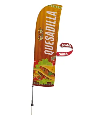10.5' Value Blade Sail Sign Kit (Double-Sided with Spike Base)