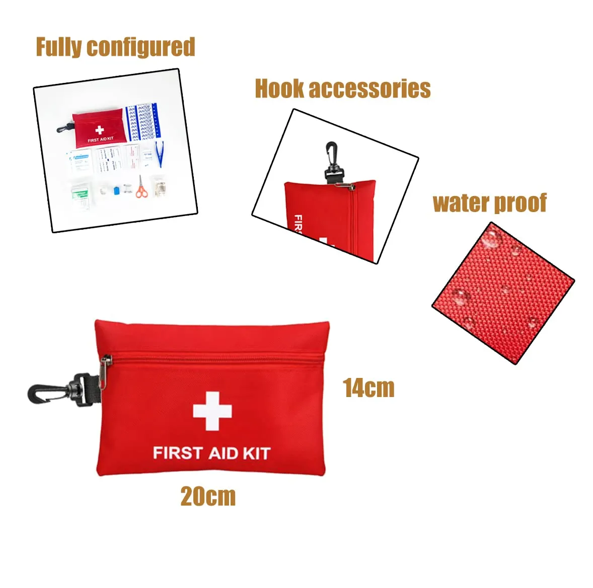 107 pcs Mini First aid kit, Mini Survival kit, Emergency Survival kit, Cure for Home Travel car Hiking of Camping, Parks, Scouts, Travel. 107