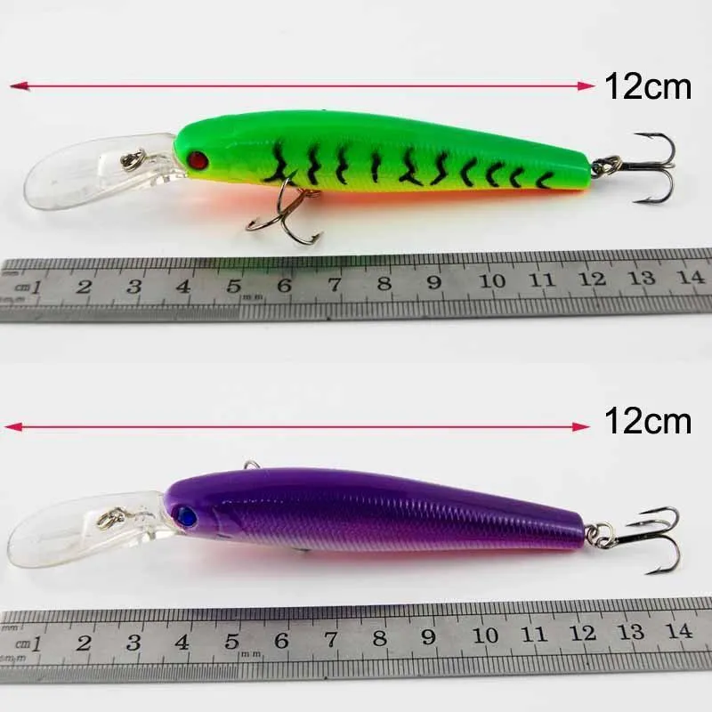10Pcs Hard Minnow Fishing Lures