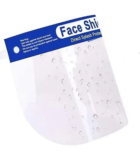 10pcs Transparent adjustable full face shield anti-fog anti-spit protective mask AZ13638