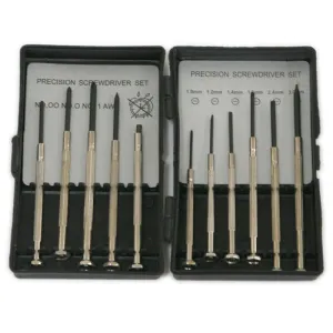 11PCS Mini Precision Screwdriver Set With Case, Precision Repair Tool Kit with 11 Different Size Screwdrivers, Ideal for Watch, Jewelers 11PCS Mini Precision Screwdriver Set With Case, Precision Repair Tool Kit with 11 Different Size Screwdrivers, Ideal for Watch, Jewelers