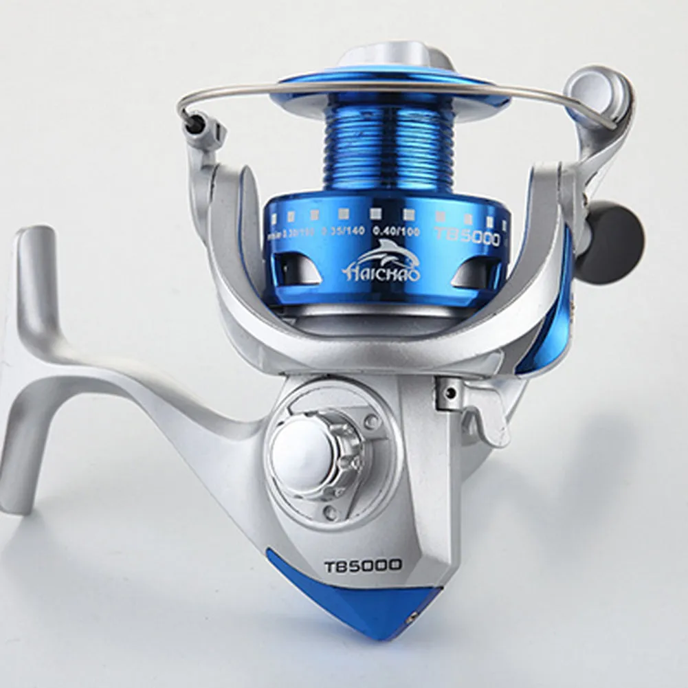 12 Ball Bearings Foldable Handle Left/Right Hand Fishing Rocker Spinning Reel