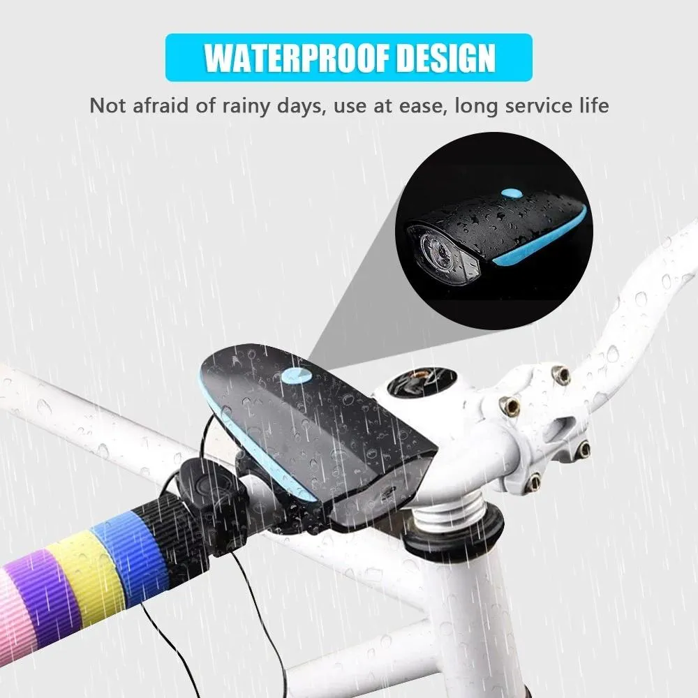 1200mAh Rechargeable Bike Headlight with Horn
