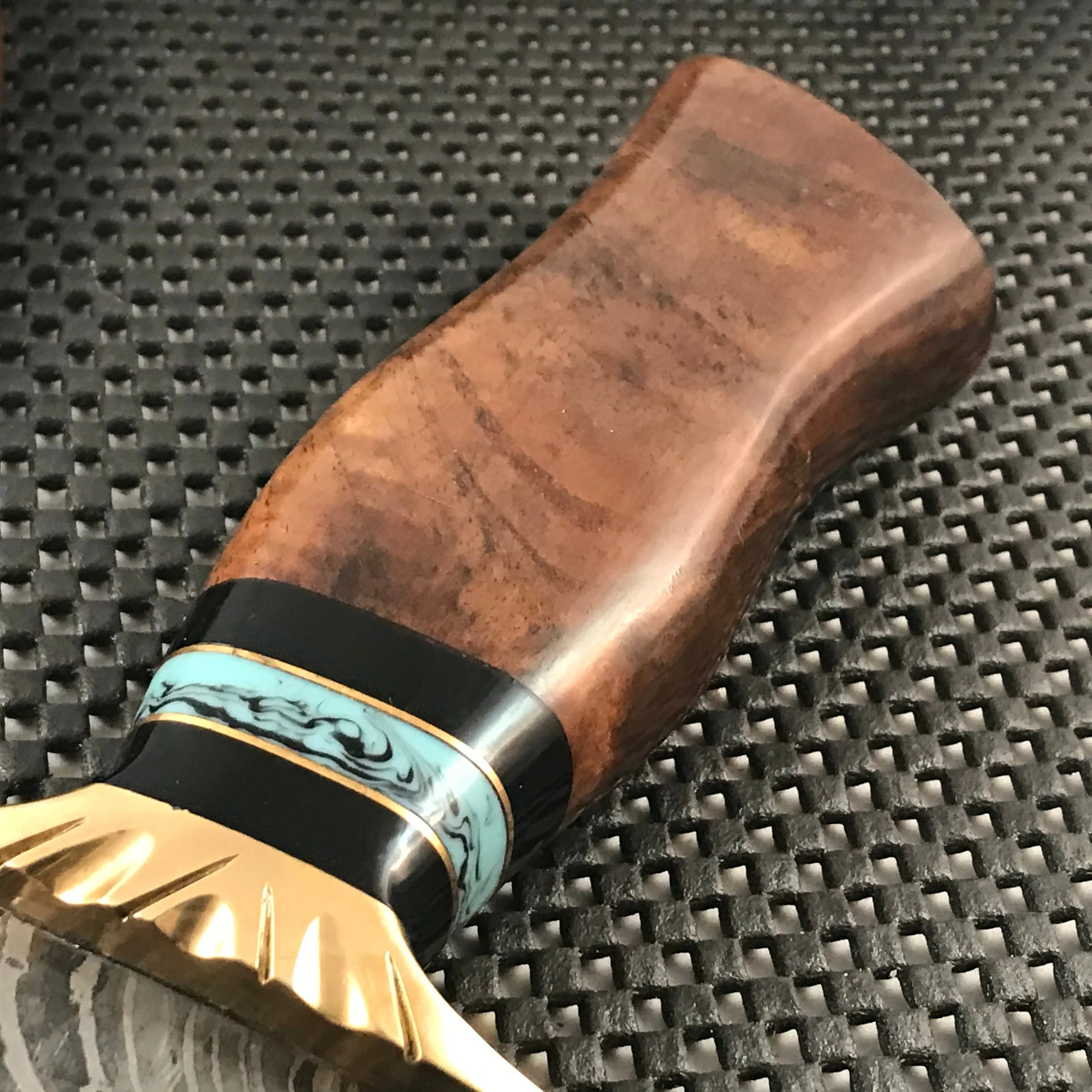 12.5" Damascus SKIMITAR Bowie Outdoor Hunting  Knife (DM-1252)