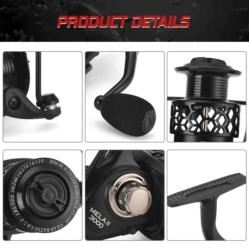 13 1 Ball Bearings Spinning Reel 1000-6000 Series Lightweight Hollow Carp Fishing Reel For Outdoor Fishing