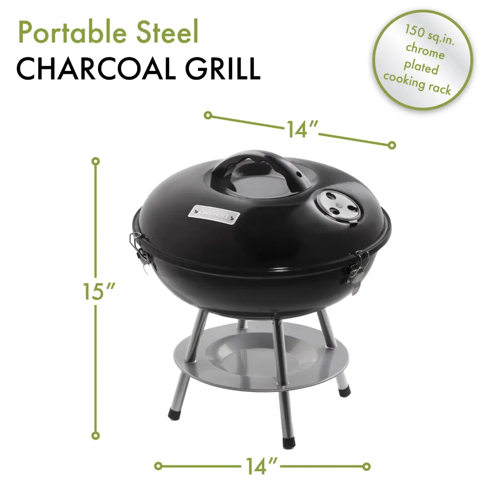 14" Portable Charcoal Grill