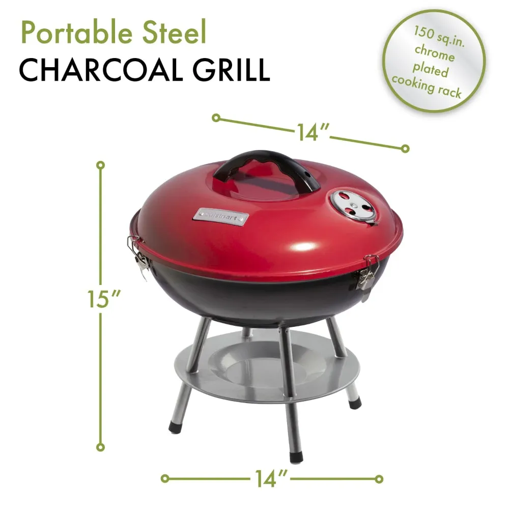 14" Portable Charcoal Grill