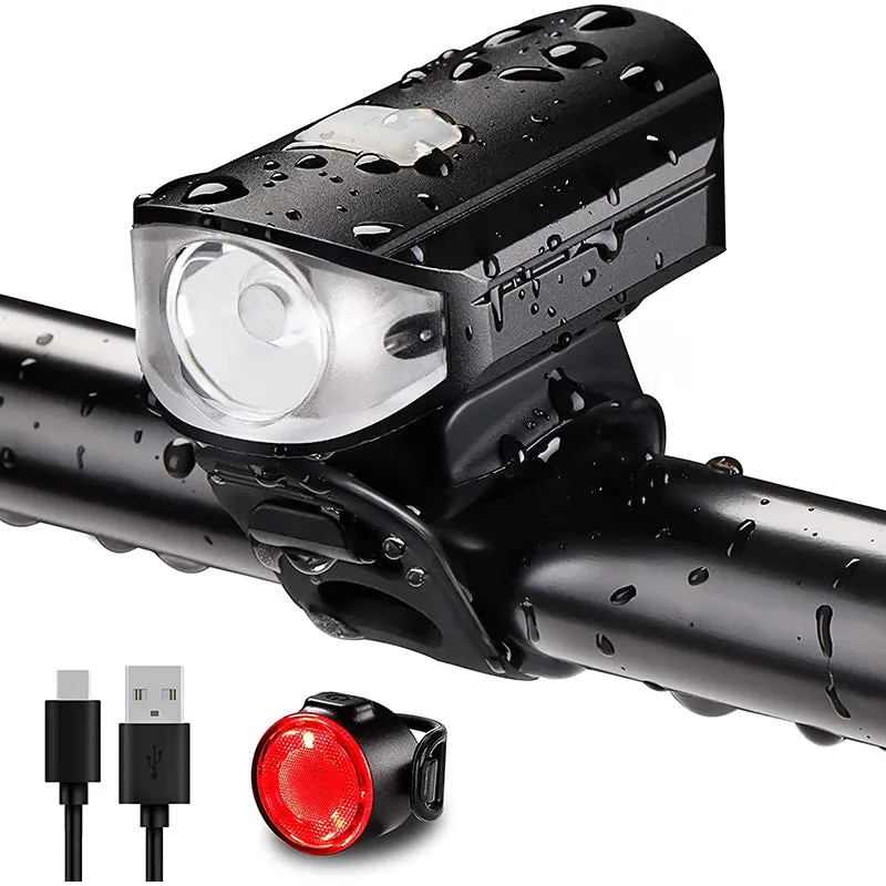 1500 Lumens Bicycle Headlight With Tail Light