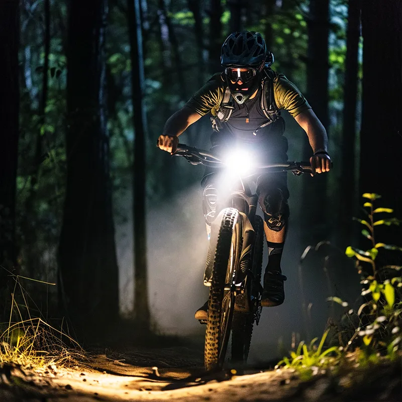 1500 Lumens Bicycle Headlight With Tail Light