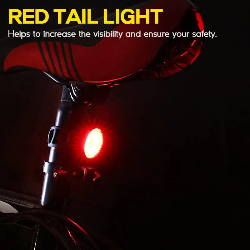 1500 Lumens Bicycle Headlight With Tail Light
