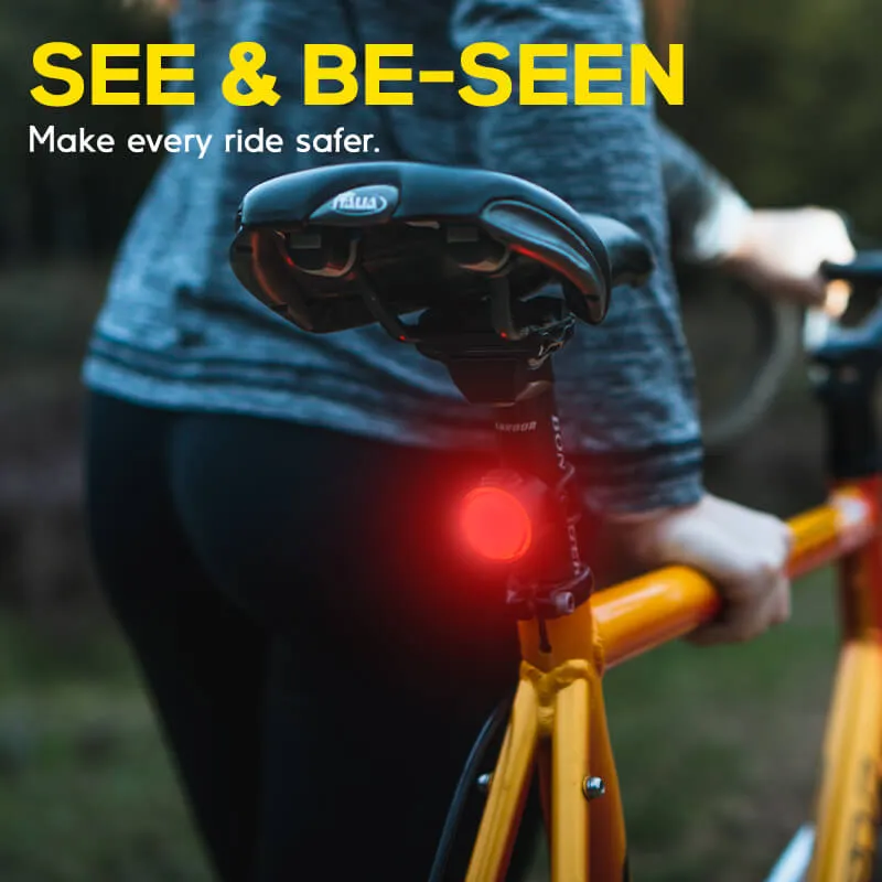 1500 Lumens Bicycle Headlight With Tail Light