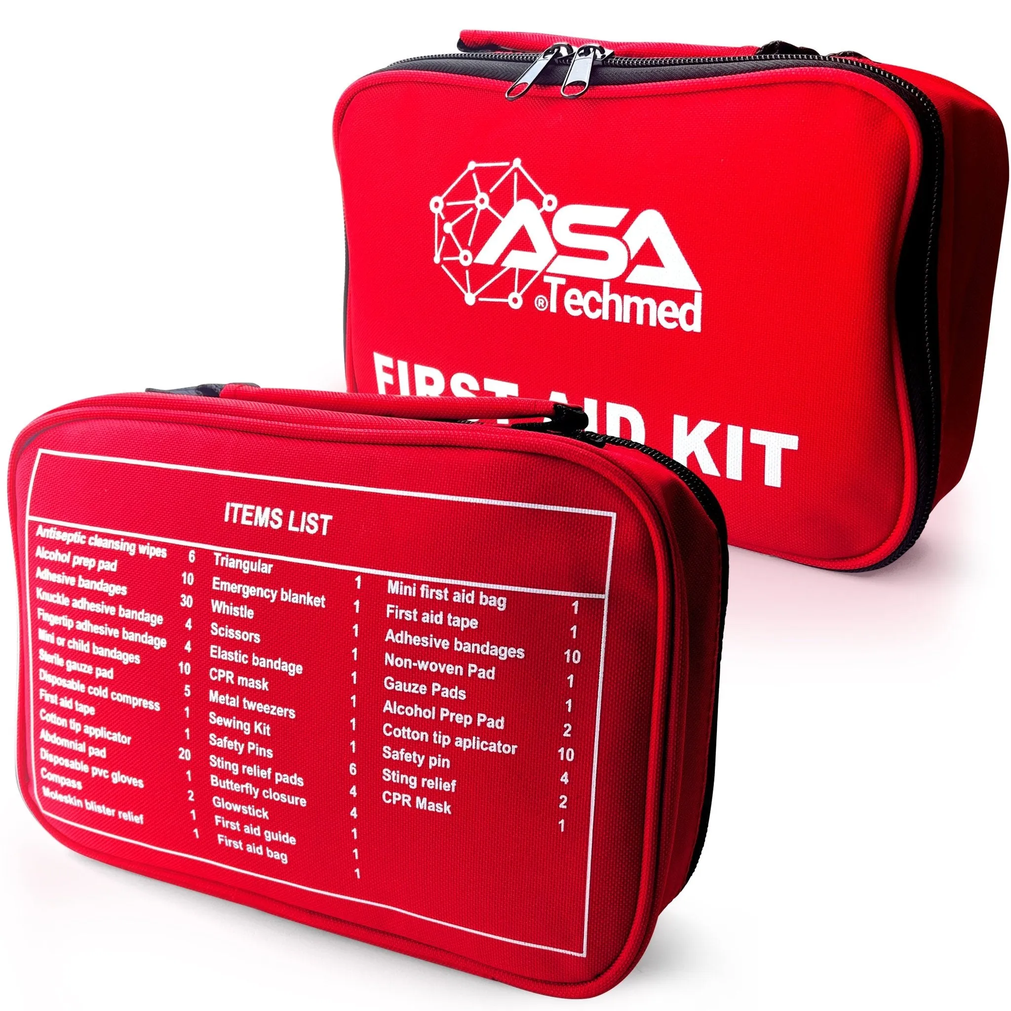 154 Piece All Purpose First Aid Kit Compact for Emergencies at Home, Workplace