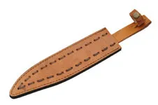 15" Kentucky Bowie Bone Handle Fixed Blade Hunting Knife W/ Sheath