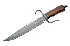 16" Damascus Hand Forged Bowie Knife