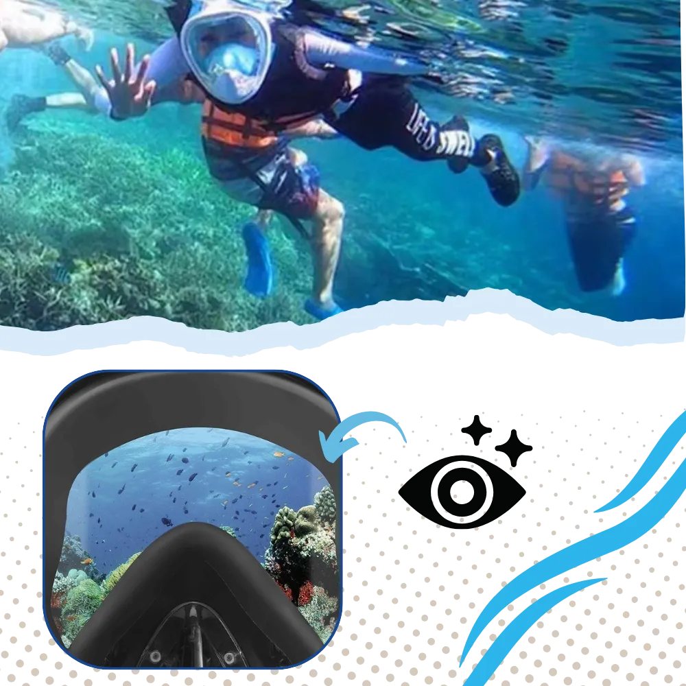 180° Panoramic View Snorkel Mask