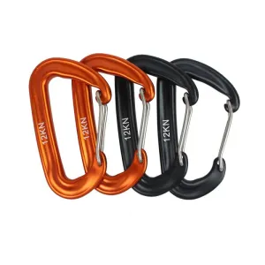 1PCS Durable 12KN D Carabiner Key Aluminum Wire Gate Spring Clip Locking Backpack 1PCS Durable 12KN D Carabiner Key Aluminum Wire Gate Spring Clip Locking Backpack