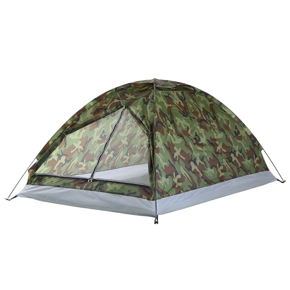 2 Persons Camping Tent Single Layer Beach Tent Outdoor Travel
