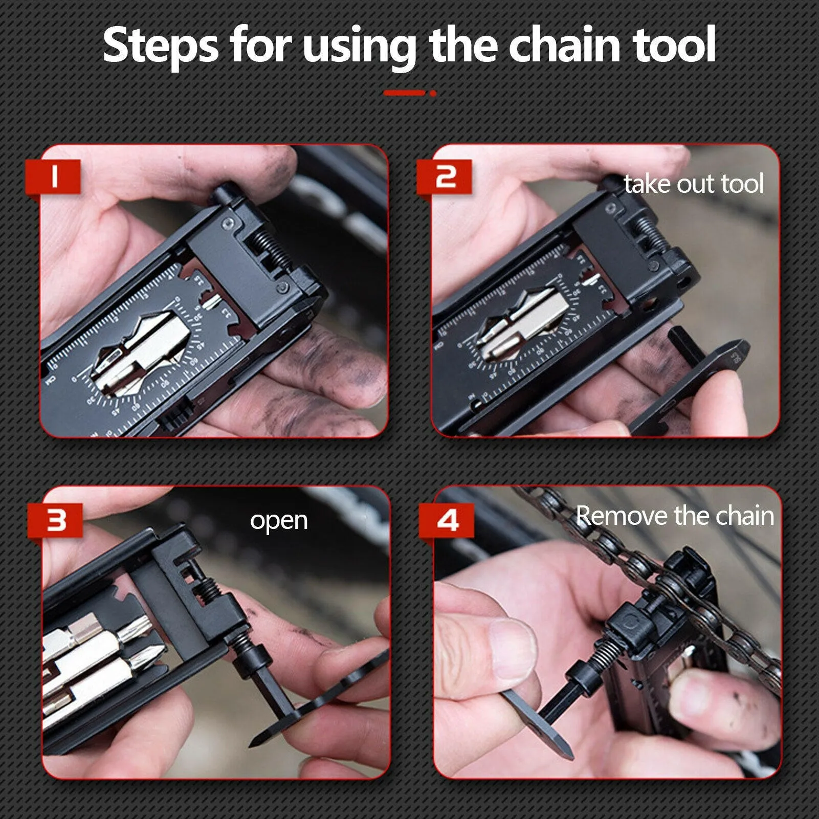 23 In 1 Bike Repair Tool Portable Bicycle Multi Tool Cycling Bike Tire Levers Hex Spoke Wrench Screwdriver Socket Hex Allen Key