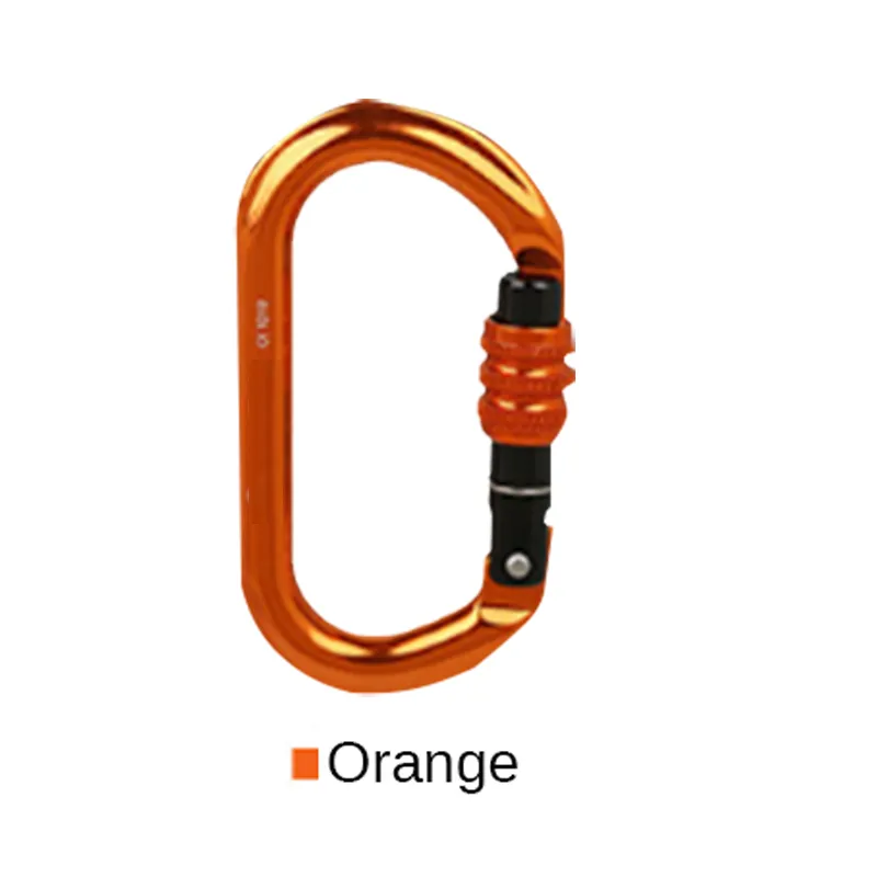 25KN Aviation Aluminum Climbing Buckle Carabiner Hammock Safety Clasp Lock