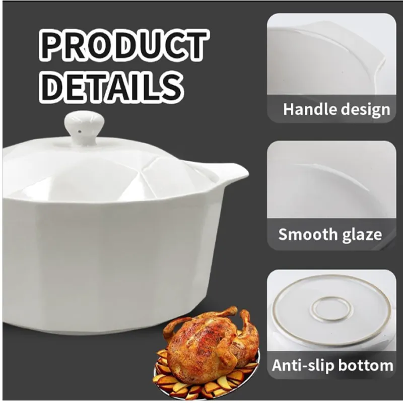 27Cm Ceramic Non-Stick Casserole Dish With Lid