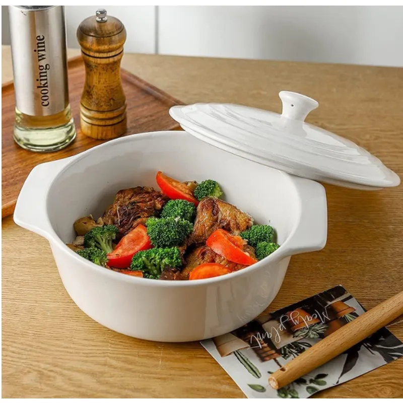 27Cm Ceramic Non-Stick Casserole Dish With Lid