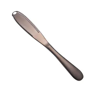 2Pcs black Stainless Steel Cheese Butter Knife Cream Knife Western Bread Jam Knife Cheese Butter Knife AZ18300