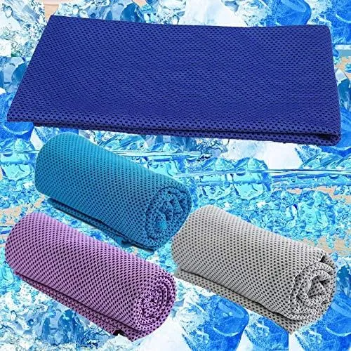 2PCs Microfibre Towel Ice Cooling Towel for Sweat in Gym Workout Sports Travel