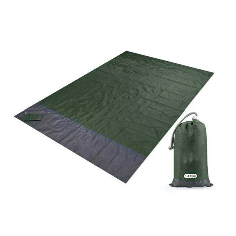 2x2.1m Waterproof Beach Blanket Folding Outdoor Picnic Mat