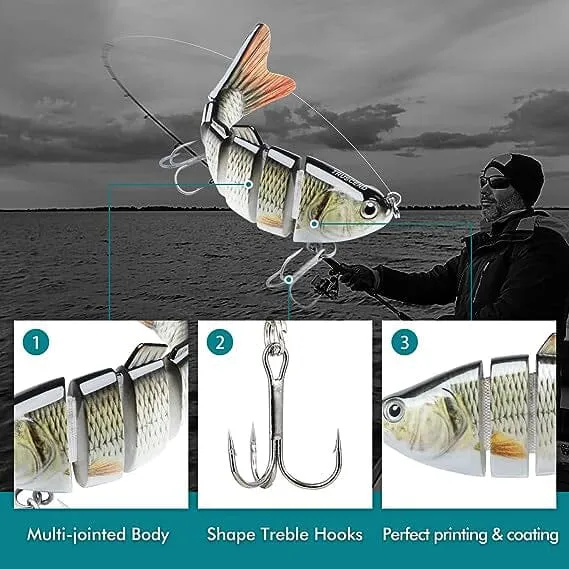 3-Pack: Fishing Lures for Bass Trout