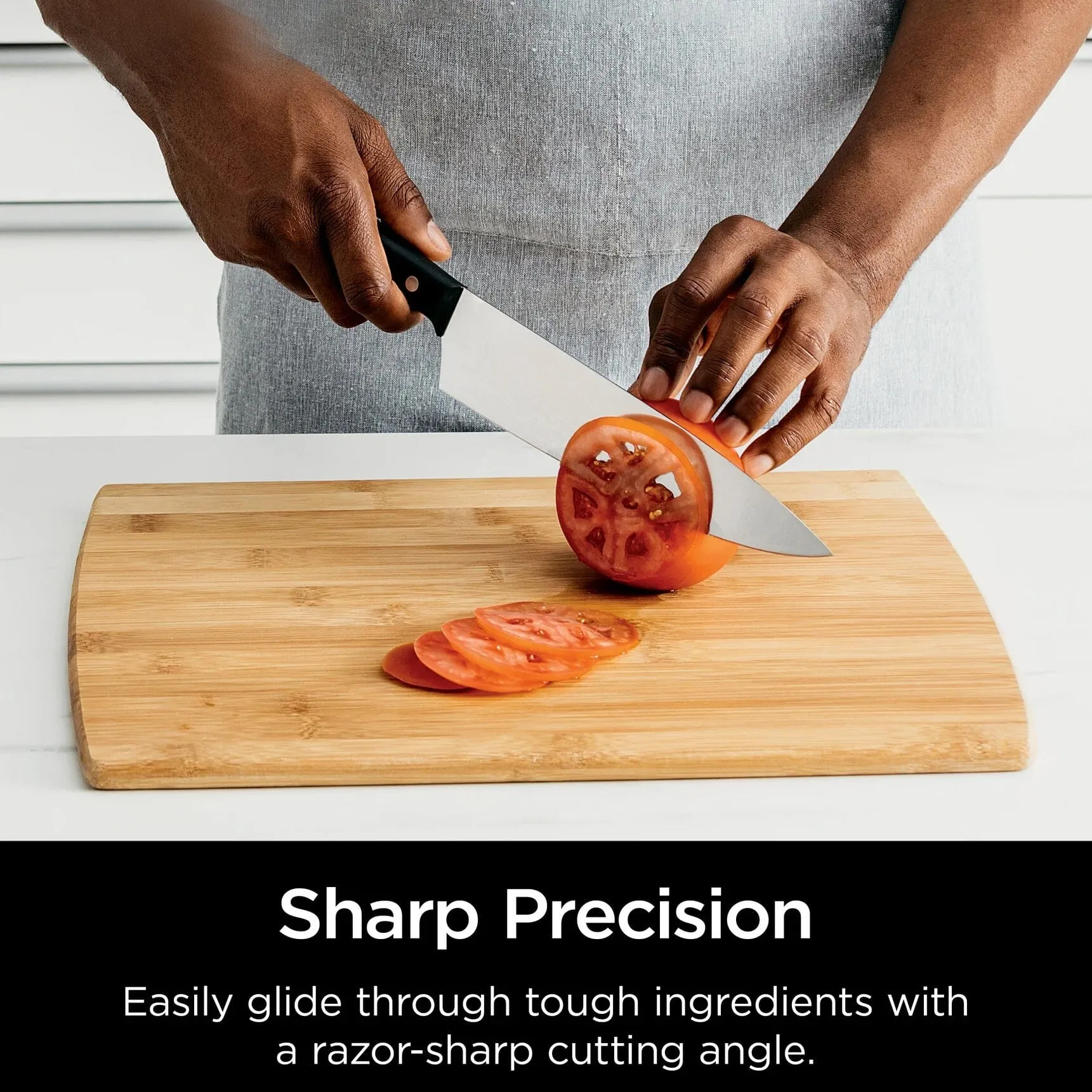 3-Piece Set: Ninja Foodi Never Dull Essential with Chef, Utility and Paring Knives