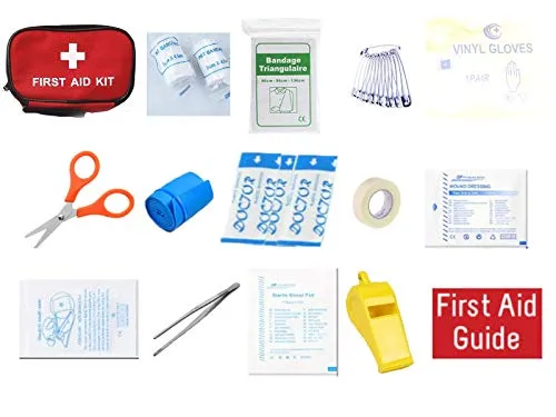 30 Piece First Aid Kit, Medical Bag Pouch, Emergency Pouch, Medical Kit Bag, Suitable for Car, Work, Home,Travel, Holidays, Camping