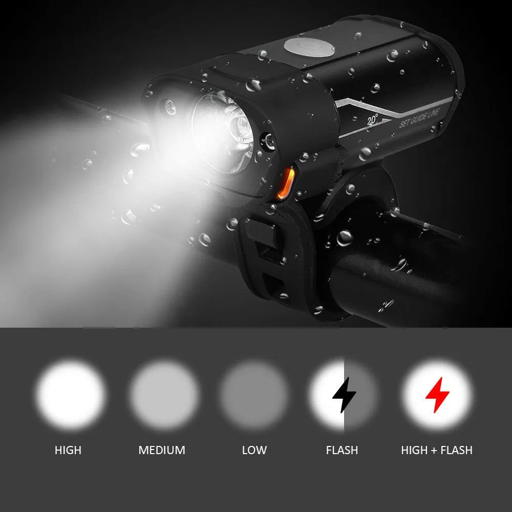 350 Lumen Bike Light USB Rechargeable Bicycle LED Front Light Handlebar Flashlight MTB Road Cycling Headlight Lamp