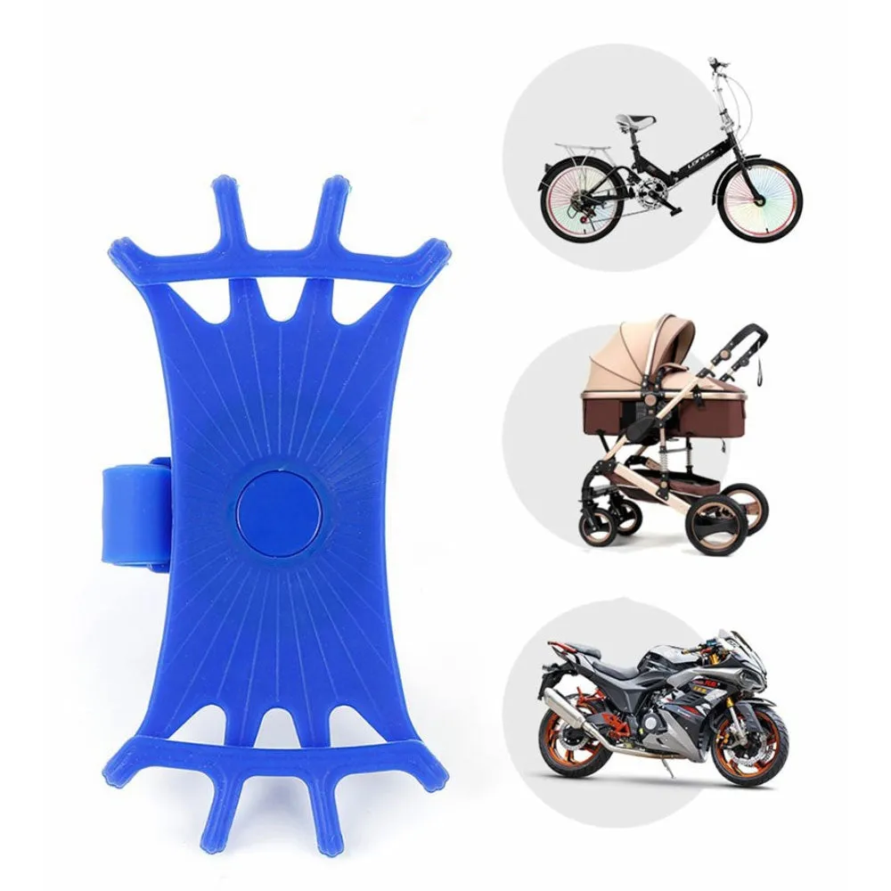 360° Universal Bike Bike Velo Silicone Mount Rotatable Mobile Phone / Smartphone (4"- 6") - Orange
