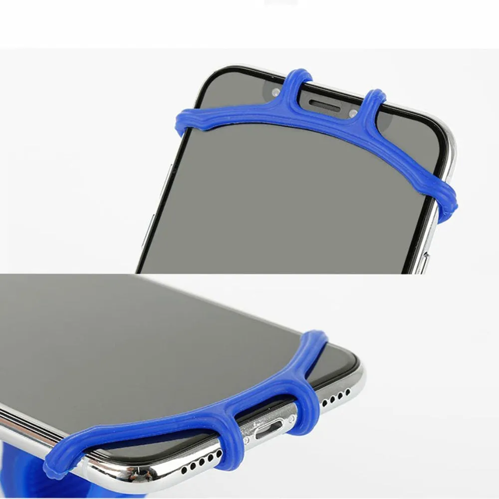 360° Universal Bike Bike Velo Silicone Mount Rotatable Mobile Phone / Smartphone (4"- 6") - Orange