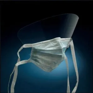 3M™ Tie-on Surgical Mask with Face Shield 1818FS x 50 - Clearance, short expiry.