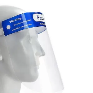 3pcs Transparent adjustable full face shield anti-fog anti-spit protective mask AZ1168