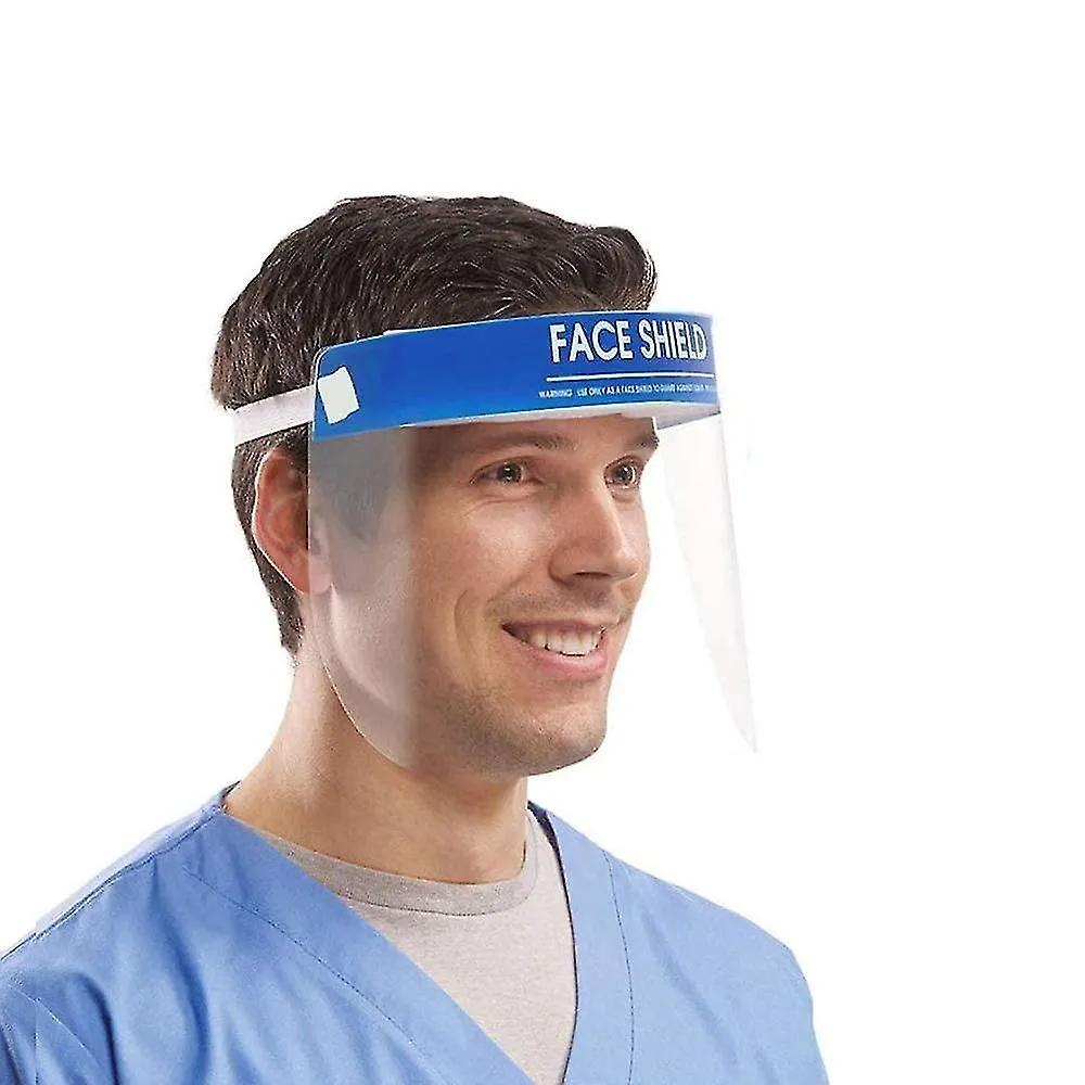 3pcs Transparent adjustable full face shield anti-fog anti-spit protective mask AZ1168