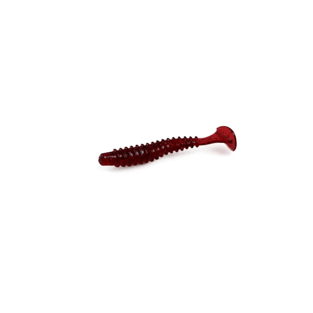 400 X Soft Fishing Lure Plastic Tackle 50mm Paddle Tail Grub Worm Bream Bass