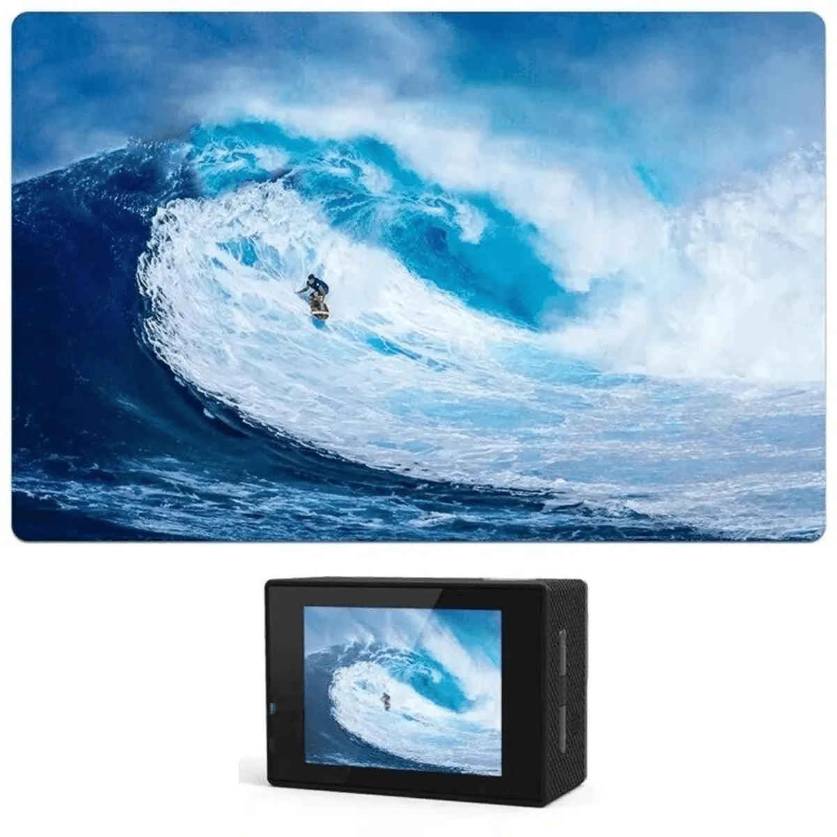 4K Action Camera with Wi-Fi, 140° Wide-Angle Lens, Waterproof to 98ft, Touchscreen and HD Video Recording