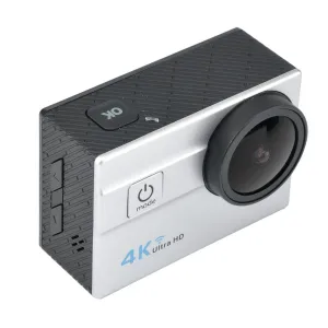 4K Wi-Fi Waterproof Sports Camera - 173 Degree Lens, 16MP  1/4 inch Sony CMOS Sensor, 2 Inch LCD Display, HDMI Out (Silver)
