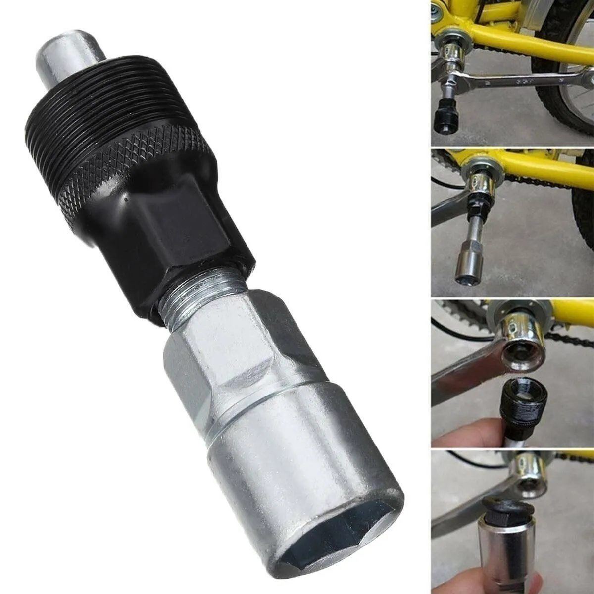 4pc Mountain Bike Portable Bicycle Crank Chain Axis Puller Removal Repair Tool Kit Bicycle Repair Tools  bike multitool