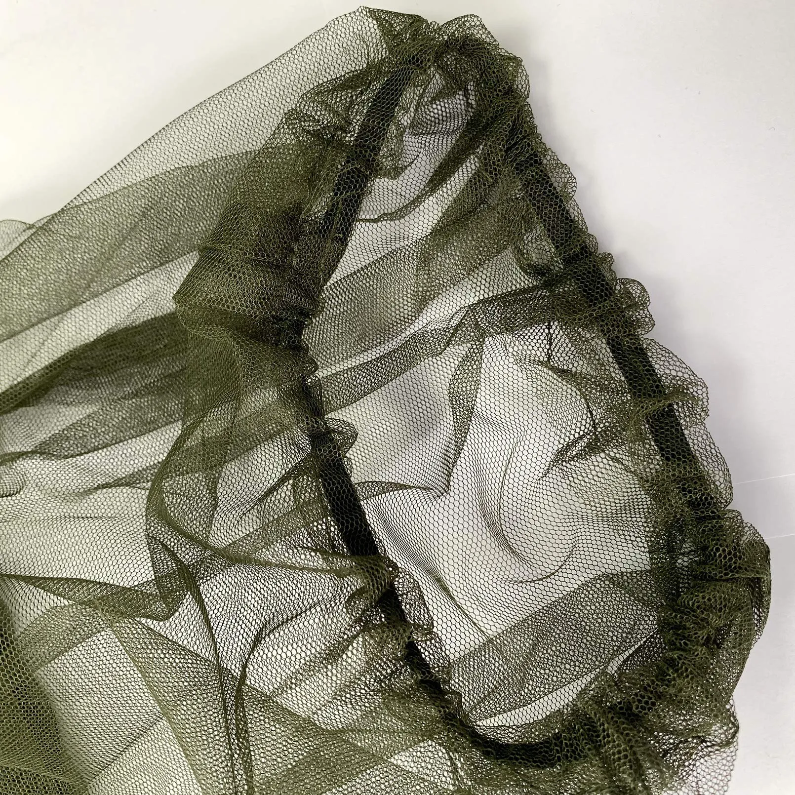 4Pcs Mosquito Head Net Anti Insect Midge Net Head Cover, Head Net Mesh for Outdoor Hiking Camping Fishing, Green