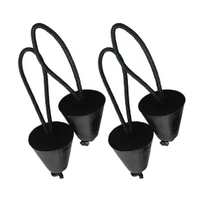 4PCS Silicone Kayak Scupper Plug Kit Canoe Drain Holes Stopper Bungs Universal - Bung