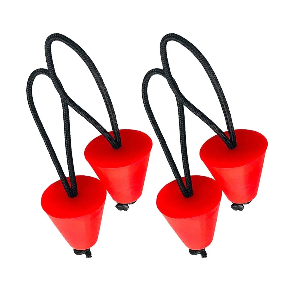 4PCS Silicone Kayak Scupper Plug Kit Canoe Drain Holes Stopper Bungs Universal - Bung