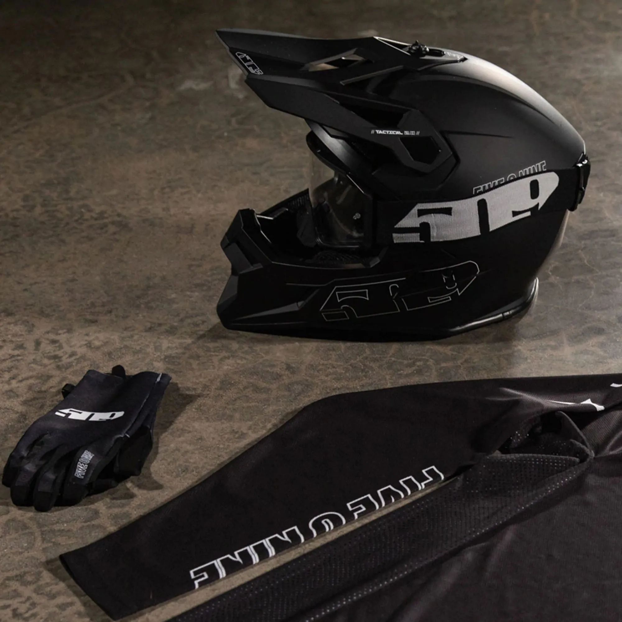 509 Tactical 2.0 Enduro Open Face Offroad Helmet with Fidlock Black