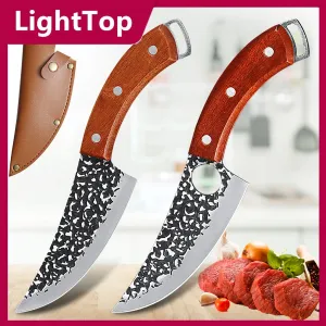 5.5" Kitchen Knife Professional Boning Knife Handmade  Forged Stainless Steel Outdoor Hunting